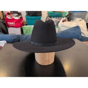 Stratton Hats Sheriff Undertaker Felt Hat 7 1/8 Black 124523